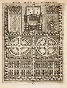 Palazzo di Honsholredyk, da Il Giardiniere Olandese di Johann van der Groen, pubblicato 1699 da Dutch School