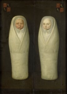 Ritratto di gemelli fasciati: i bambini morti prematuramente di Jacob de Graeff e Aeltge Boelens da Dutch School