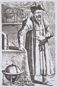 Ritratto di William Postel (1510-81), dal suo De Universitate, Leida, 1643, illustrato in Storia della Magia, pubblicato alla fine del XIX secolo da Dutch School