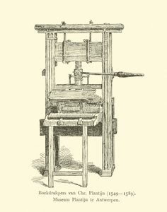 Pressa da stampa di Christophe Plantin da Dutch School