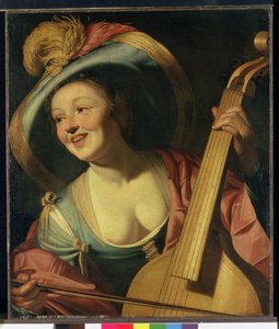 Il suonatore di viola da gamba da Dutch School