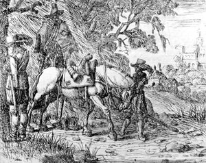 Due cavalieri a riposo, di Hendrik Vershuring, 1627-1690