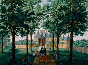 Casa di Westerhout, da Het Zeganpralent Kennemerlant di Hendrick de Leth e Matthias Brouerius Van Nidek, pubblicato c.1700-1730 da Dutch School