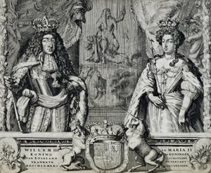 Guglielmo III (1650-1702) e Maria II (1662-94), c.1688-94