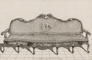 Canapè, seconda metà del XVIII secolo da Duval. A. (after)