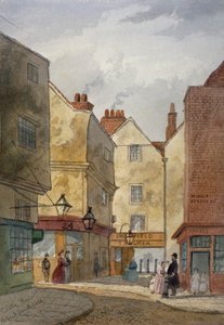 Vista di Cloth Fair e Middle Street, West Smithfield, City of London, 1867 da EH Dixon