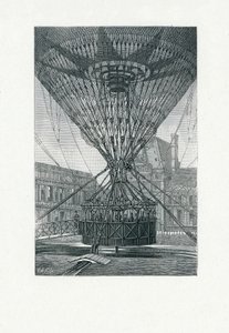 Piattaforma panoramica utilizzando una mongolfiera, pub. c.1880 da E. A. Tilly