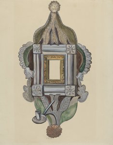 Applique con specchio, 1935-1942 da E. Boyd