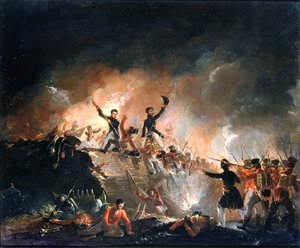 Repulsione dei britannici a Fort Erie, 15 agosto 1814, 1840 da E. C. Watmough
