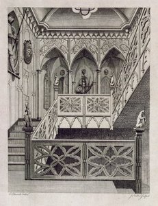 Scala a Strawberry Hill, inciso da J. Newton, da 