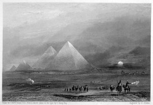 Le Piramidi, Giza, Egitto, XIX secolo