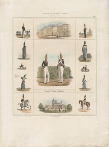 Il reggimento della guardia Pavlovsky, 1840 da E. Gilbertson