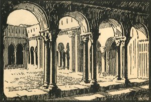 Chiostro di St-Trophime, c1920s da E Laget