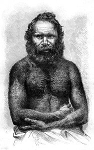 Aborigeno australiano da Etienne Antoine Eugene Ronjat