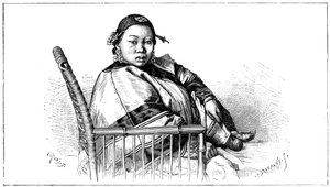 Donna con piedi legati, Cina da Etienne Antoine Eugene Ronjat