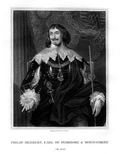 Philip Herbert, IV conte di Pembroke, cortigiano e politico, 1828 da E. Scriven