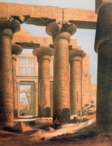 Sala a Karnak, Egitto, XIX secolo da E Weidenbach