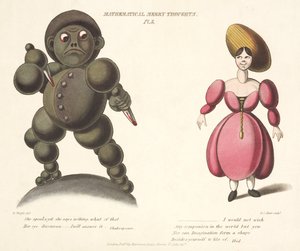 Pl.3 da Mathematical Merry Thoughts, inciso da F.C. Hunt, c.1820-30