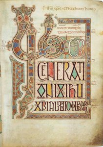 I Vangeli di Lindisfarne da Eadfrith,