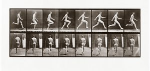 Uomo che corre, Tavola 65 da Animal Locomotion, 1887 da Eadweard Muybridge