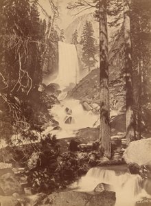 Pi-wy-ack (Cataratta dei Diamanti), Cascate Vernal, Yosemite Valley, California, 1867 (foto) da Eadweard Muybridge