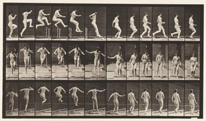 Saltare, correre, salto in alto (tavola 155)