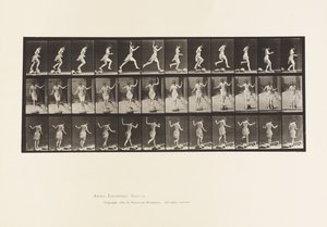 Tavola 170. Da pietra a pietra attraverso un ruscello, 1885 da Eadweard Muybridge