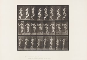 Tavola 185. Saltare sul piede sinistro, 1885 da Eadweard Muybridge