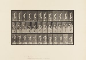 Saltare sul piede destro da Eadweard Muybridge