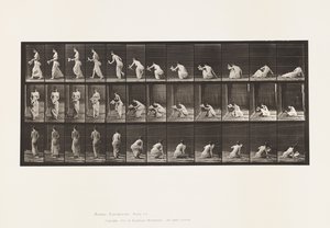 Piatto 271. Alzandosi da terra con un foglio nella mano sinistra da Eadweard Muybridge