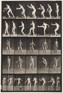 Football; calcio di rimbalzo da Eadweard Muybridge