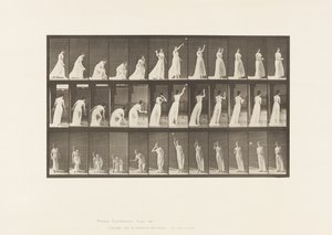 Raccogliere una palla e lanciarla da Eadweard Muybridge