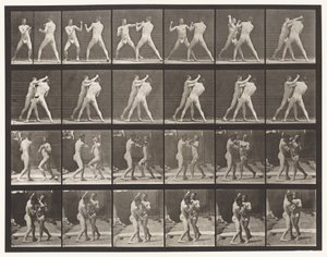 Boxe; cross-counter (scarpe) da Eadweard Muybridge