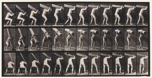 Tavola 383. Sollevamento di un tronco sulla spalla da Eadweard Muybridge