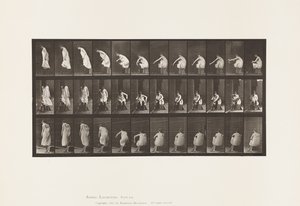 Toilette; Mettersi gli stivali e alzarsi dalla sedia da Eadweard Muybridge