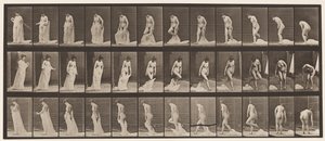 Piatto 430. Toilette; Togliersi i vestiti da Eadweard Muybridge