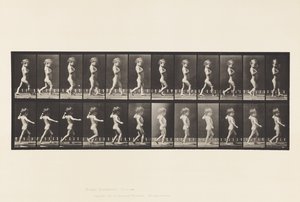 A, Gambe arcuate; Ragazzo; B, Carie spinale; Ragazza che cammina da Eadweard Muybridge
