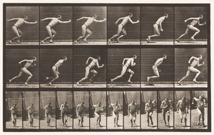 Piatto 59. Partendo per una corsa (scarpe) da Eadweard Muybridge