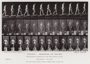 La figura umana in movimento: Atleta, salendo una pendenza da Eadweard Muybridge