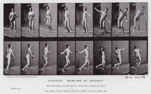 La figura umana in movimento: Atleta, giocando a cricket
