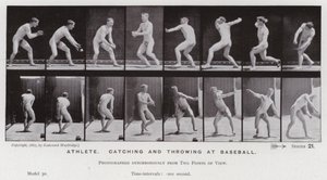 Figura umana in movimento: Atleta, cattura e lancio nel baseball