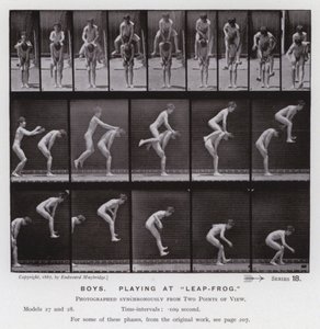 La figura umana in movimento: Ragazzi, giocando a "Salta-Rana" da Eadweard Muybridge