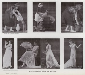 La figura umana in movimento: Atti di movimento vari da Eadweard Muybridge