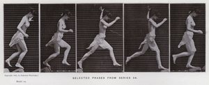 La figura umana in movimento: Fasi selezionate dalla serie 54 da Eadweard Muybridge