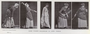 La figura umana in movimento: Alcune fasi nel tennis su prato da Eadweard Muybridge