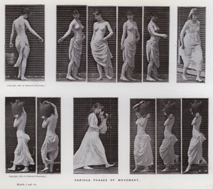 Figura umana in movimento: Varie fasi del movimento da Eadweard Muybridge