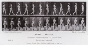 La figura umana in movimento: Donna, Camminando da Eadweard Muybridge