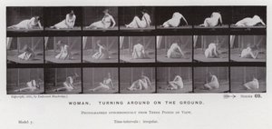 La figura umana in movimento: Donna, girando a terra da Eadweard Muybridge