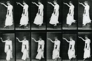 Donna che scende una scala, 1887, illustrazione da 