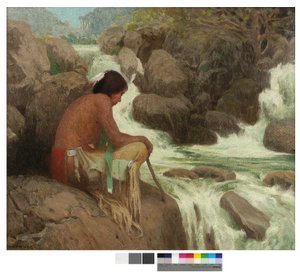 Cascate di Hondo, 1907 da Eanger Irving Couse